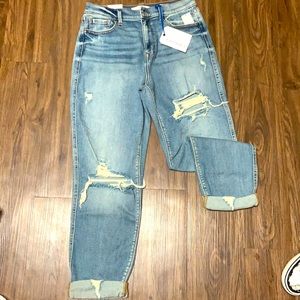 Rocky High Rise Boyfriend Jeans: Size 9